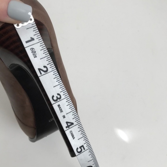 Nine West Tan Leather Idyll Stiletto Ankle Boots 8 - Picture 9 of 9